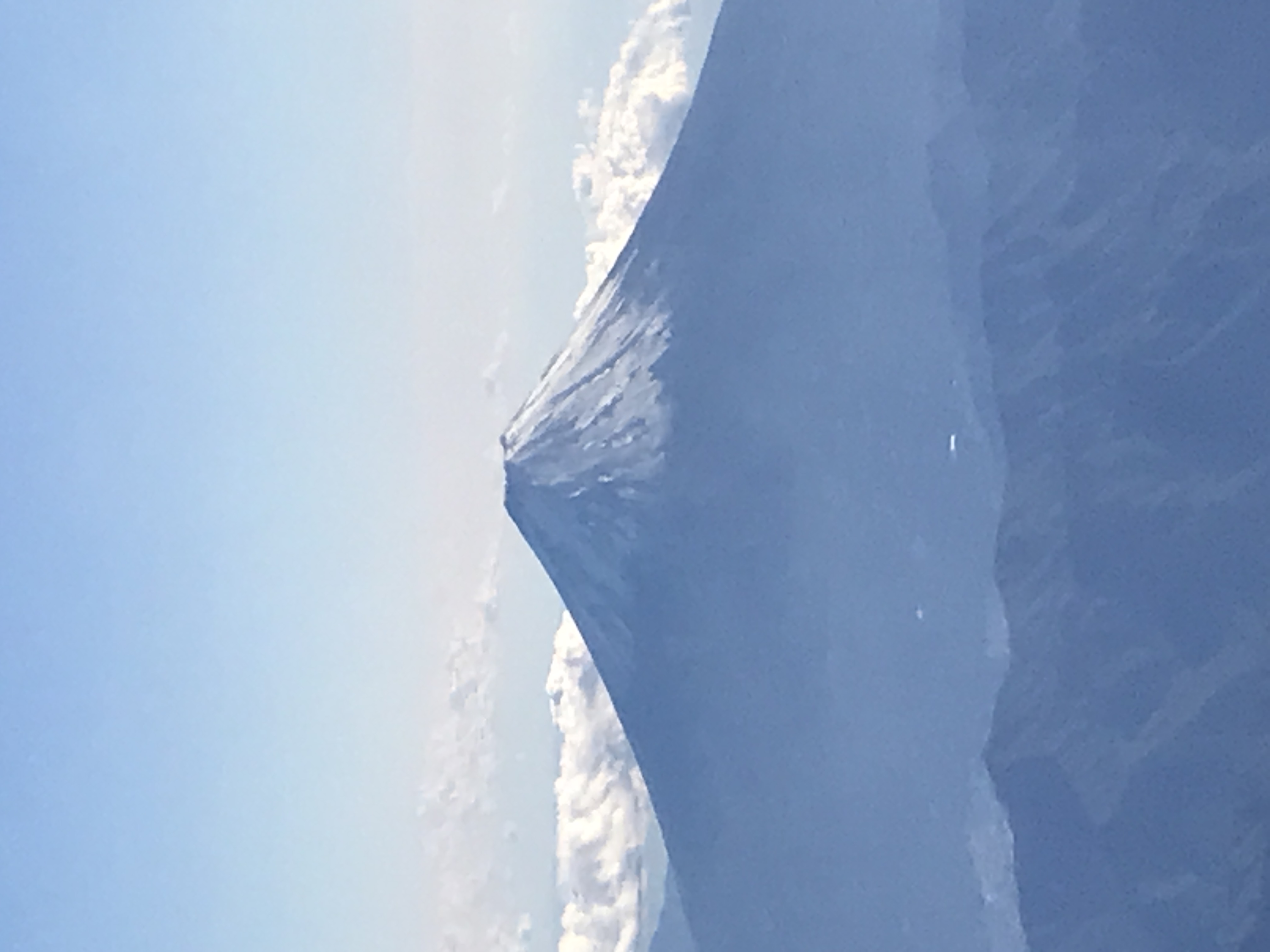 間近に見えた富士山